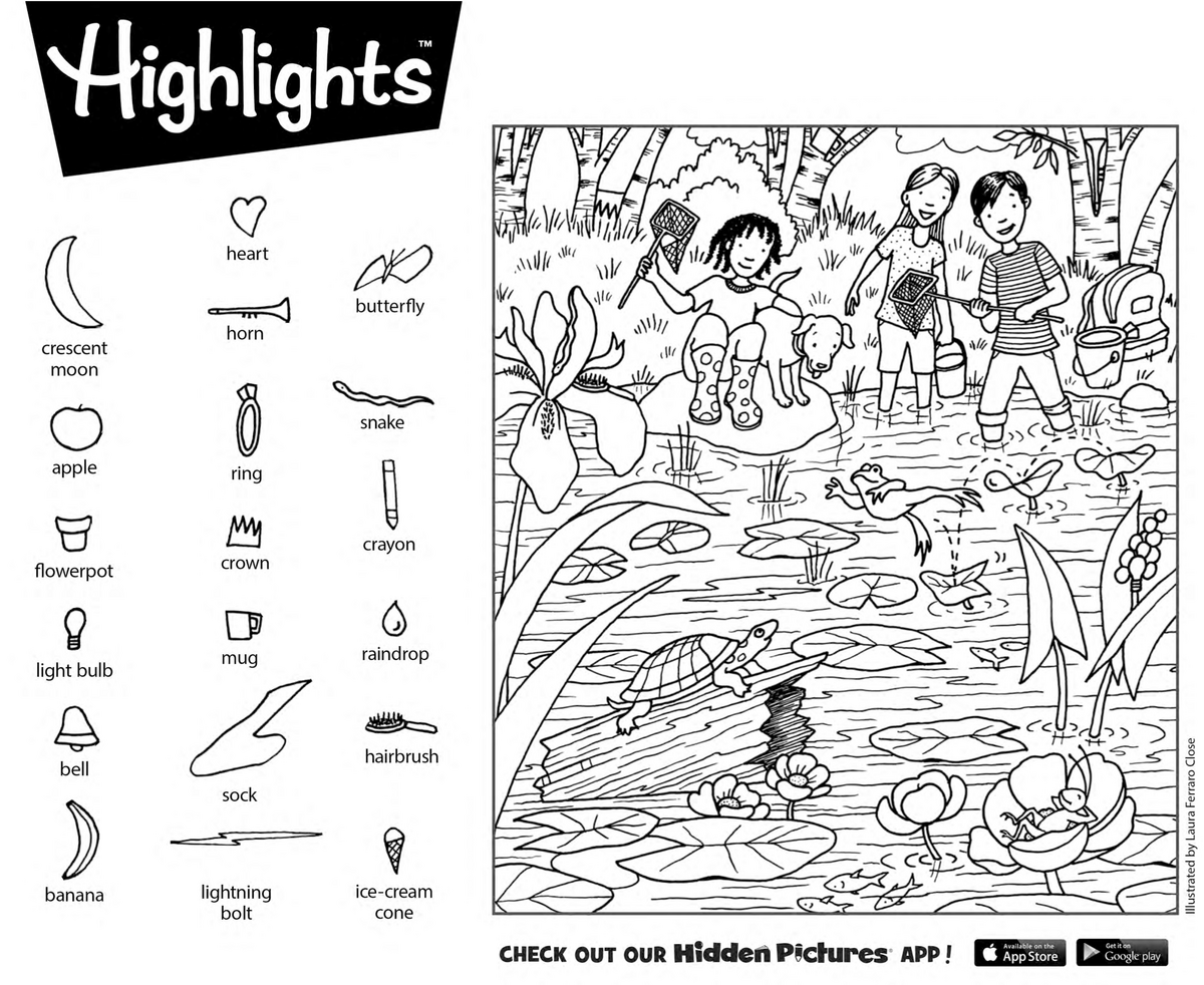 Easy Hidden Pictures Highlights 10 Free PDF Printables Printablee Hidden Pictures Hidden Picture Puzzles Hidden Object Puzzles