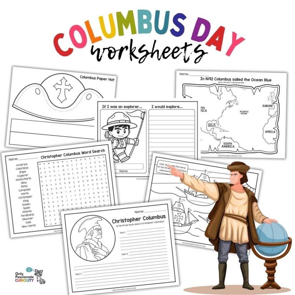 History Of Columbus Day Worksheet Pack Free Homeschool Deals European Exploration With Christopher Columbus Reading Packet By Teach Simple