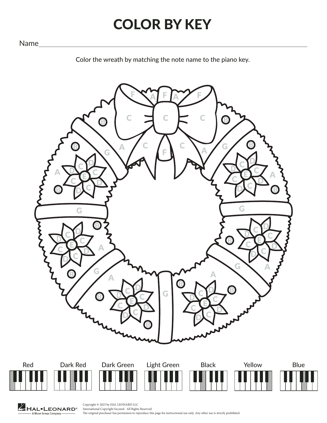 Music Theory Worksheets Christmas Edition Piano Lesson PDF US Letter Etsy