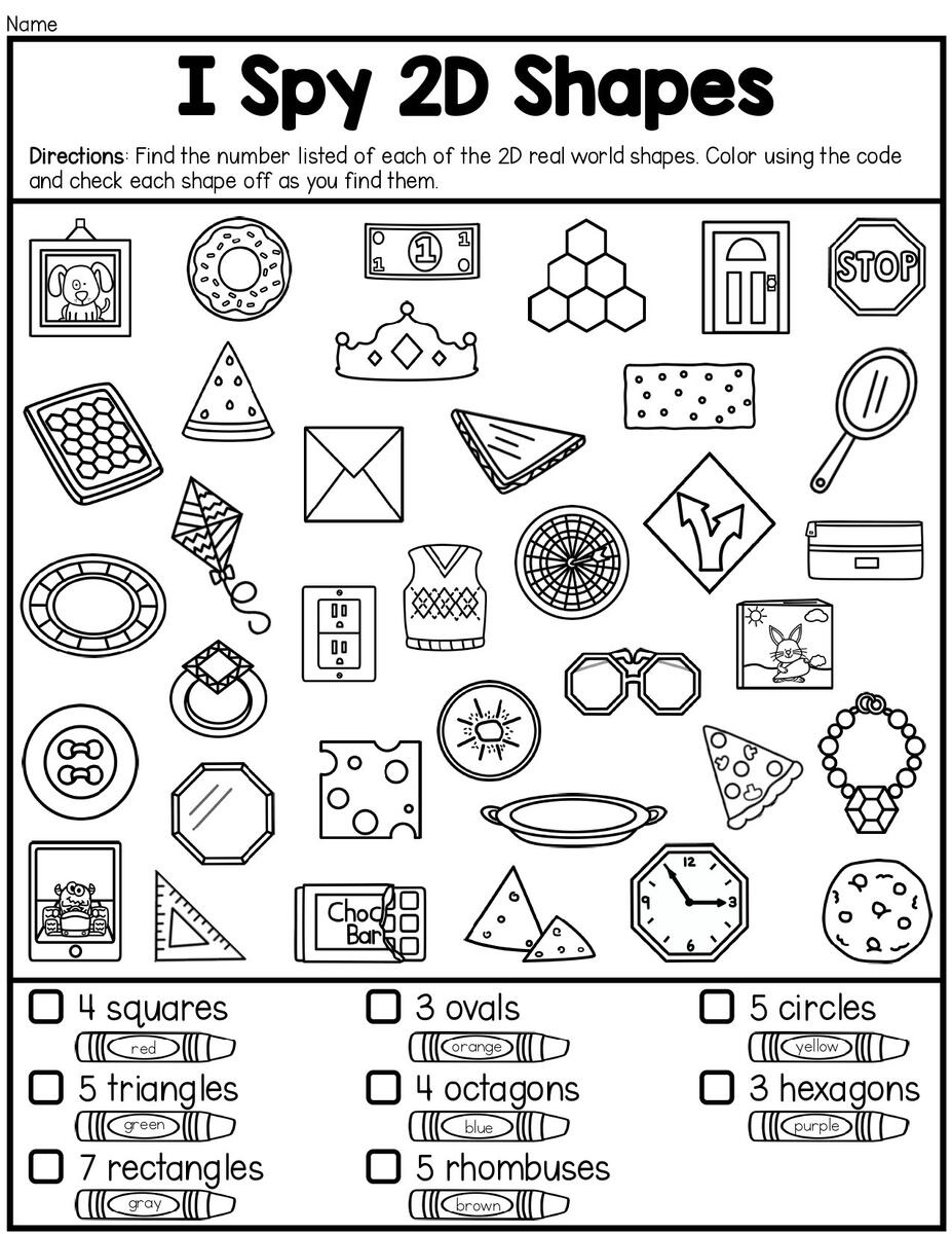 I Spy Math Printable Worksheets For Kids K 2 Etsy Using Grids In Real World Context Worksheet Download