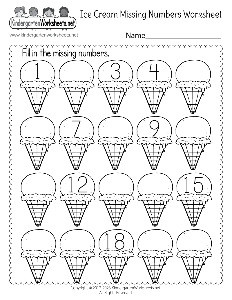 Free Printable Spaceship Missing Numbers Worksheet
