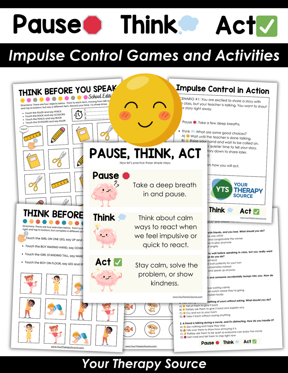Impulse Control Worksheets Free Your Therapy Source 21 Impulse Control Activities For Kids PDF Fun Games Worksheets Resources To Practice Self Control At Home Or School Very Special Tales