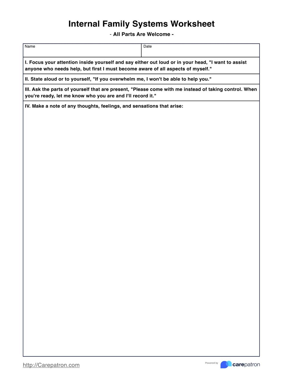 Internal Family Systems Worksheets Bundle TherapyByPro
