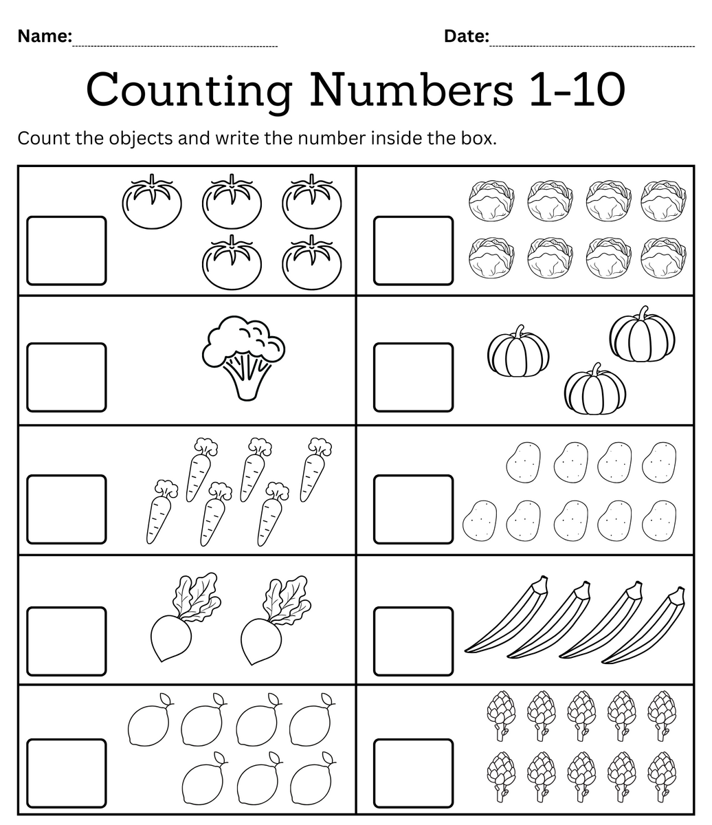 Tracing Number 1 10 Worksheet Free PDF Printable For Kids