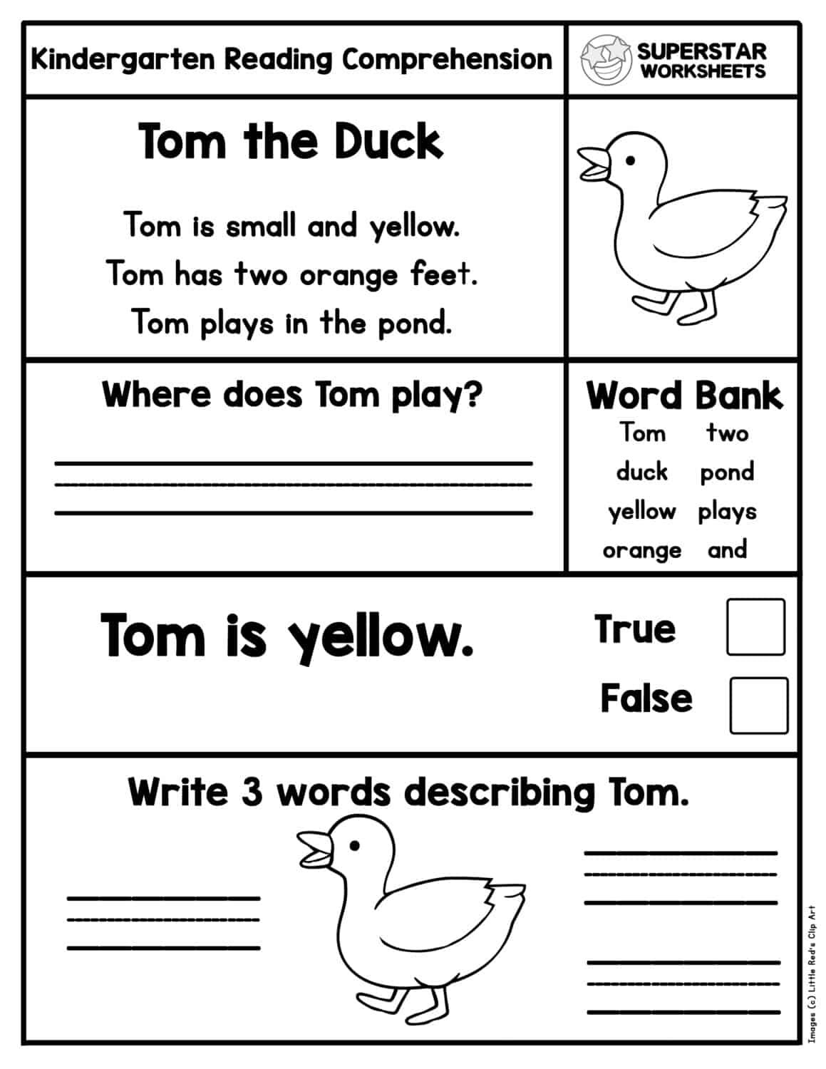 Kindergarten Reading Comprehension Worksheets Superstar Worksheets Reading Comprehension Worksheet Free Printable Digital PDF