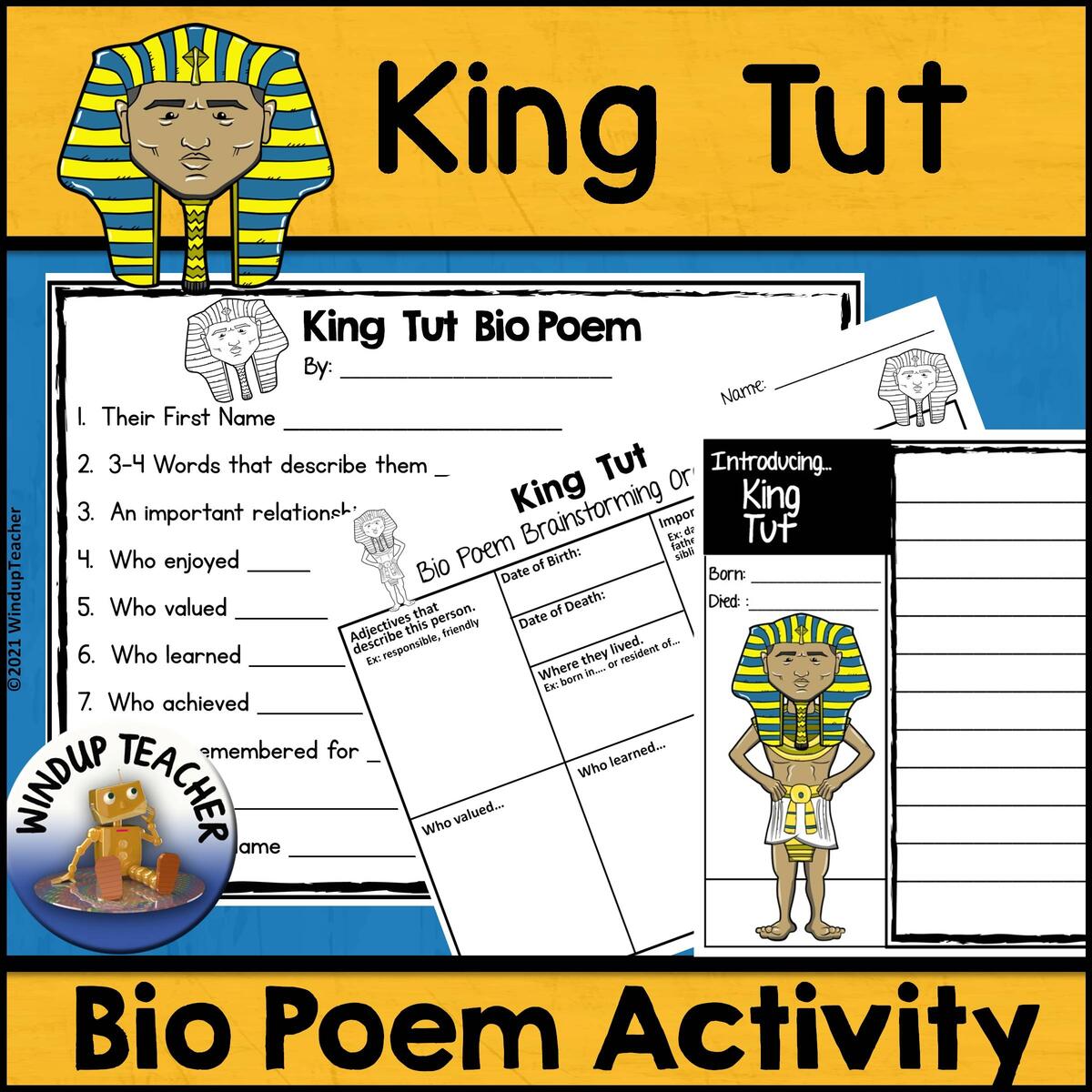 King Tut Poem Writing Activity Made By Teachers