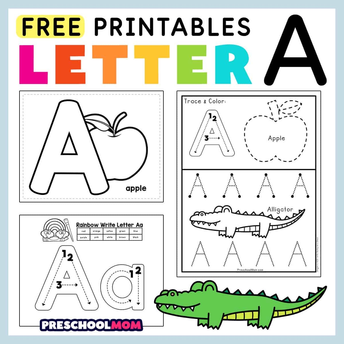 Letter A Preschool Printables Preschool Mom Alphabet Worksheets Free Printables Doozy Moo