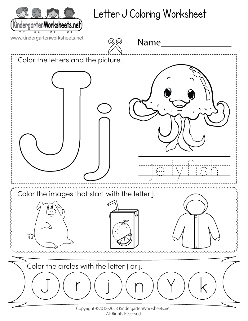 Letter J Coloring Worksheet Free Printable Digital PDF Letter J Practice Worksheets Lewis Creative