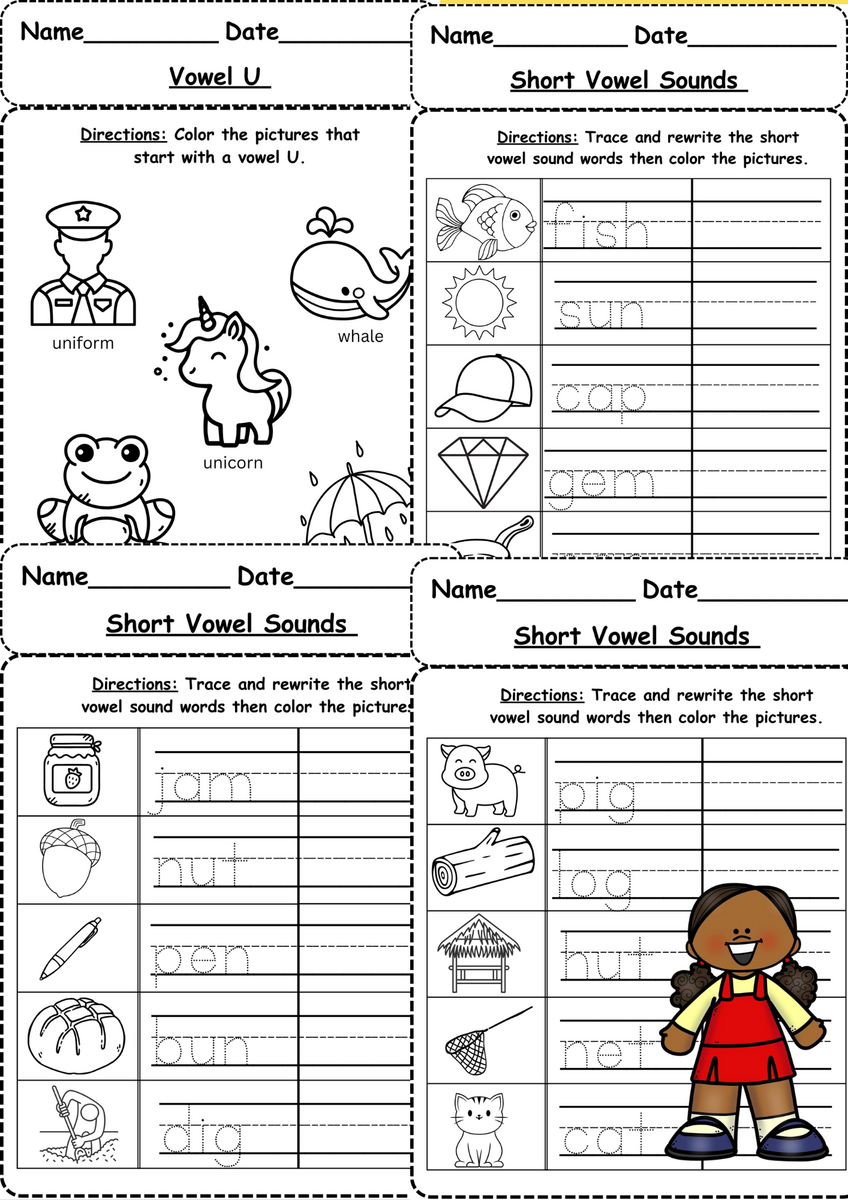 Long And Short Vowels Worksheets 24 Printables Long And Short Vowels Worksheets 24 Printables
