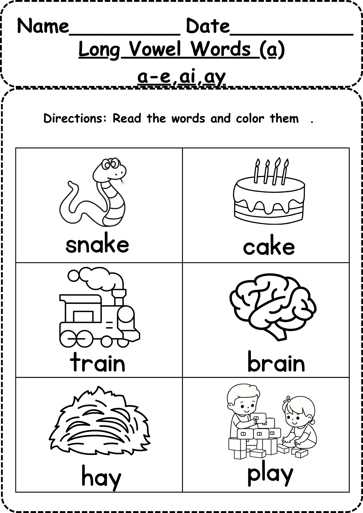 Long Vowels Worksheets Free Coloring Pages 5 Printables Identifying Long And Short Vowel Sounds Worksheets For Kindergarten Teaching Resources