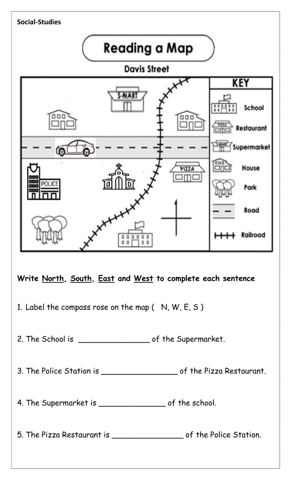 12 Worksheets Map Reading Skills Free PDF At Worksheeto