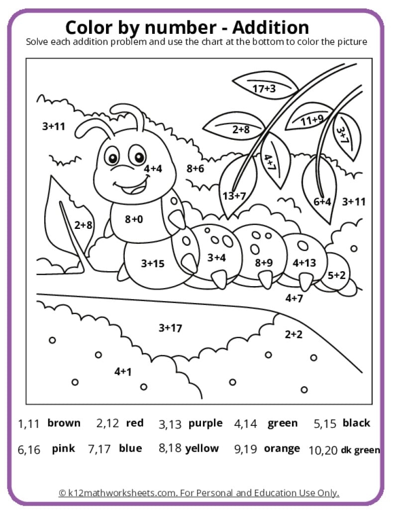 Making 10 Math Coloring Worksheet Free Printable Digital PDF