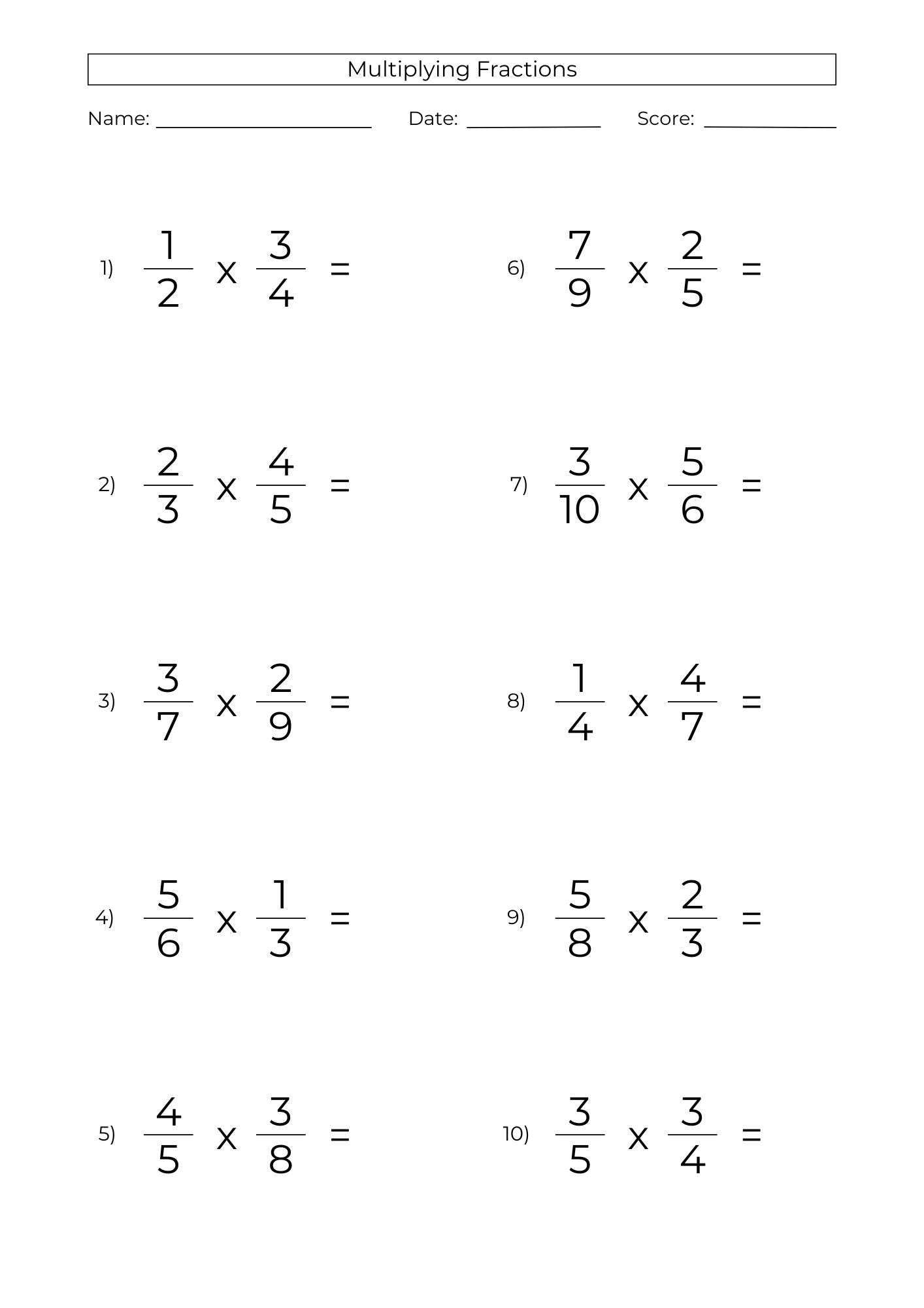 Multiply Worksheet Etsy Multiply Worksheet Etsy