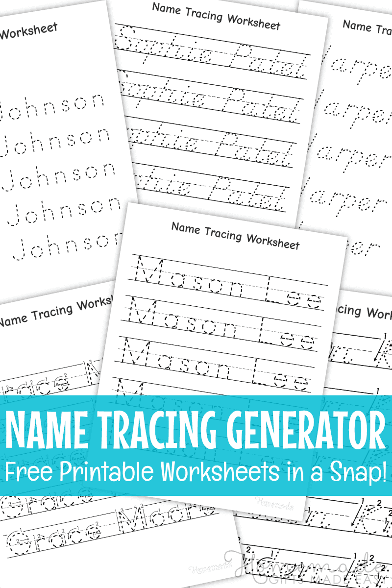 Name Tracing Generator Make Free Name Tracing Worksheets Name Tracing Worksheets Superstar Worksheets