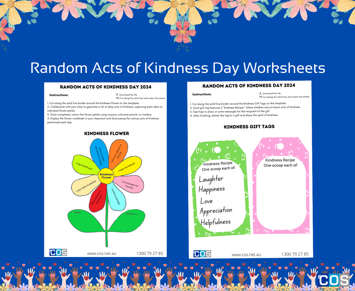 National Random Acts Of Kindness Day Kids Worksheet National Random Acts Of Kindness Day Kids Worksheet