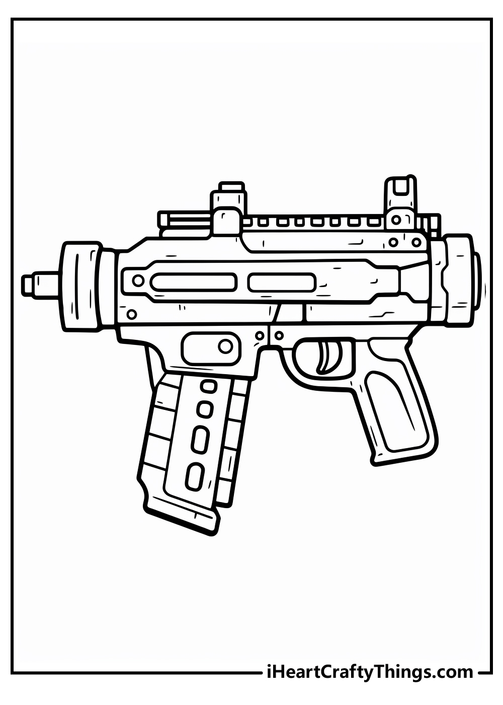 Nerf Gun Coloring Pages 100 Free Printables