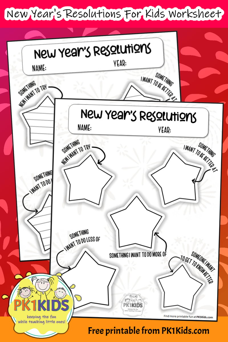 New Year S Resolution Worksheet For Kids PK1Kids New Year S Word Search Free Printable