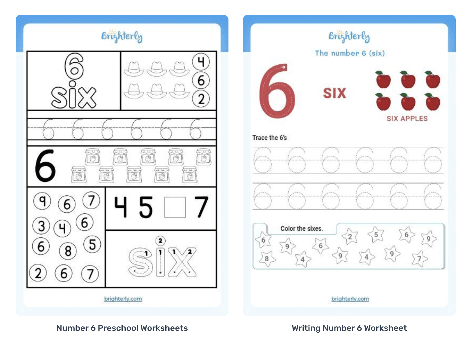 Number 6 Worksheets Number 6 Worksheets