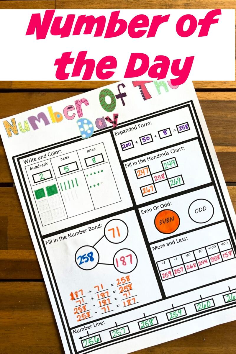 Number Of The Day Worksheet Free Printable Free Number Of The Day Worksheets For Simple Math Fun Rock Your Homeschool
