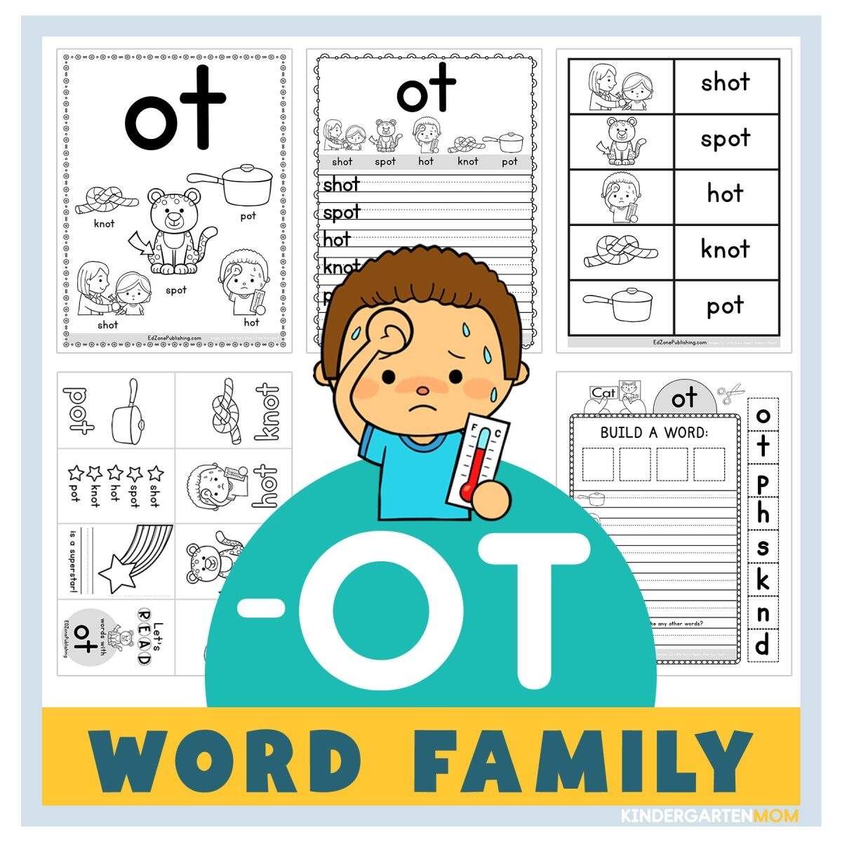 OT Word Family Worksheets Kindergarten Mom OT Word Family Worksheets Kindergarten Mom