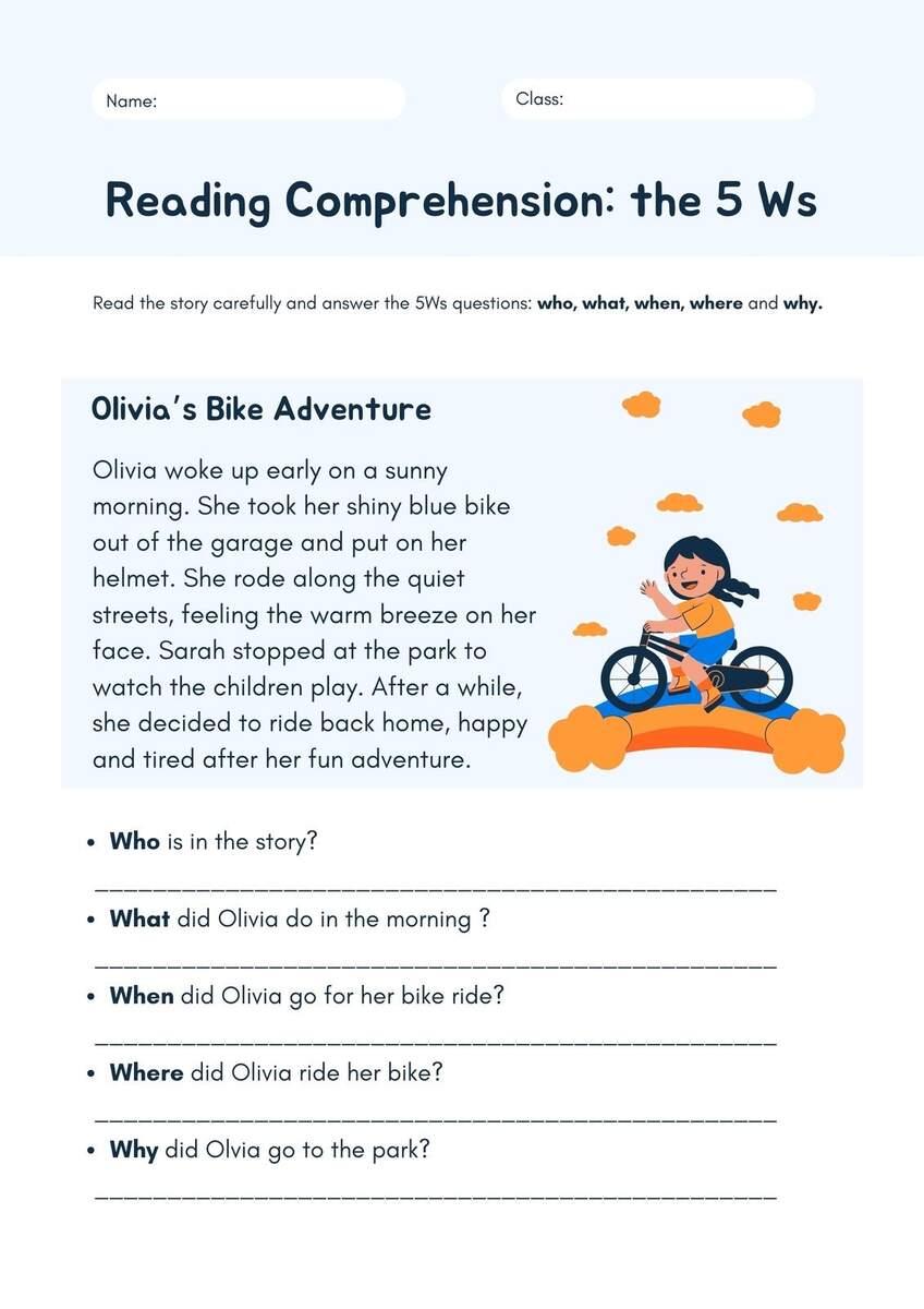 Page 2 Free Printable 2nd Grade Reading Worksheet Templates Canva