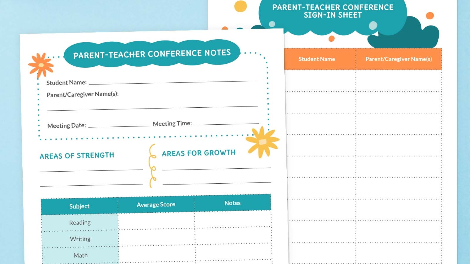 Parent Teacher Conference Form Free Customizable Bundle Worksheets Library Parent Teacher Conference Form Free Customizable Bundle Worksheets Library