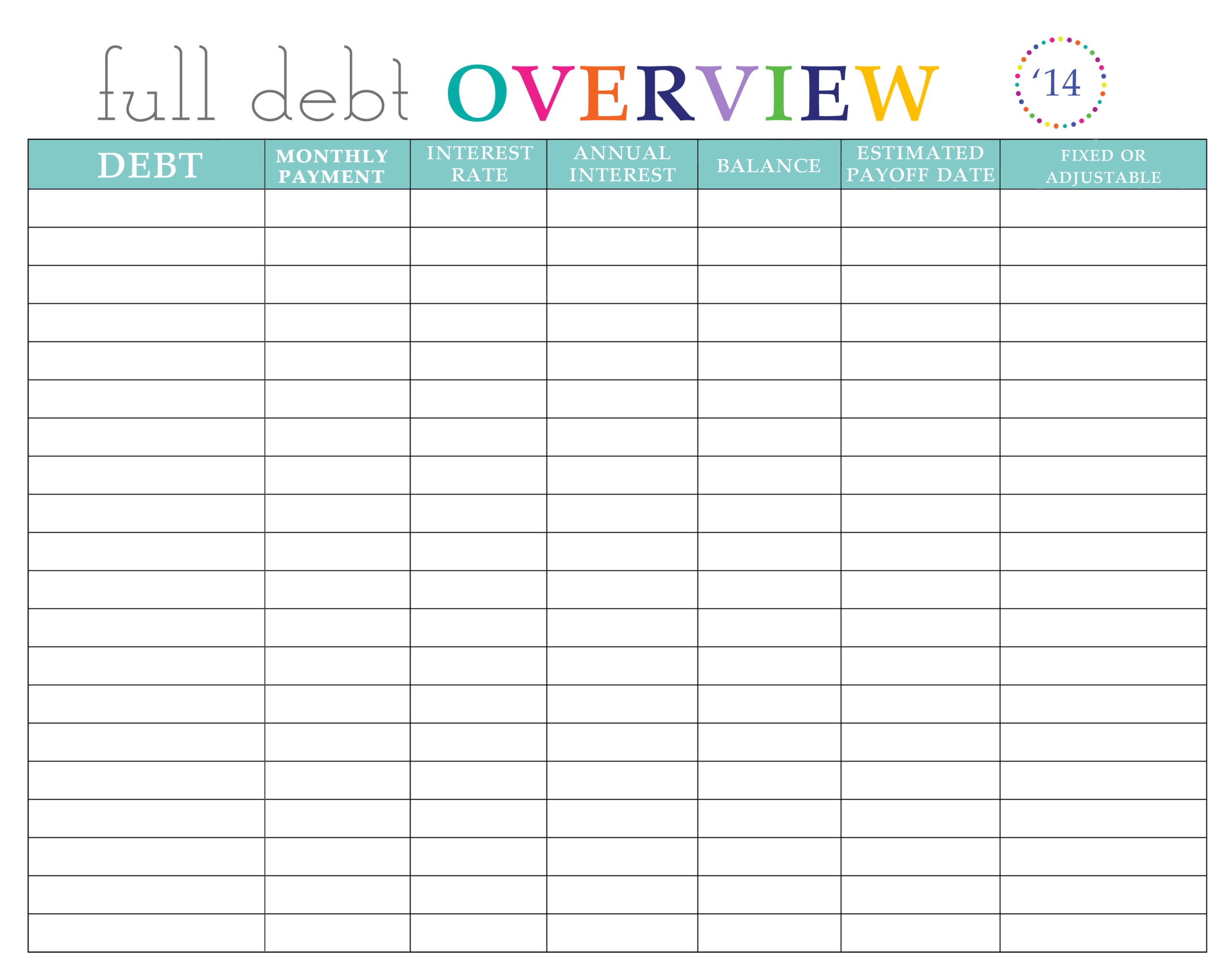 Paying Off Debt Worksheets Free Debt Snowball Printable Worksheets Simplistically Living