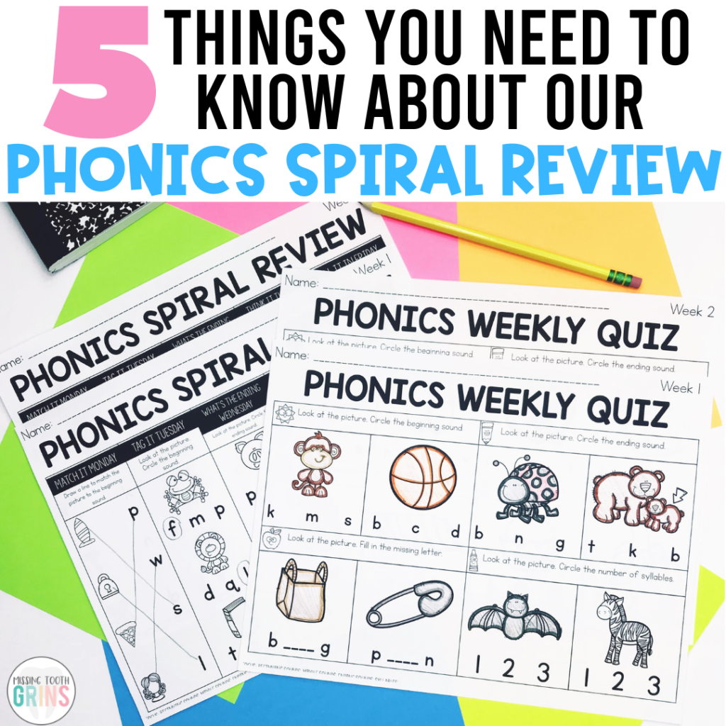 Phonics Spiral Review 6 Things You Need To Know Missing Tooth Grins Phonics Spiral Review 6 Things You Need To Know Missing Tooth Grins