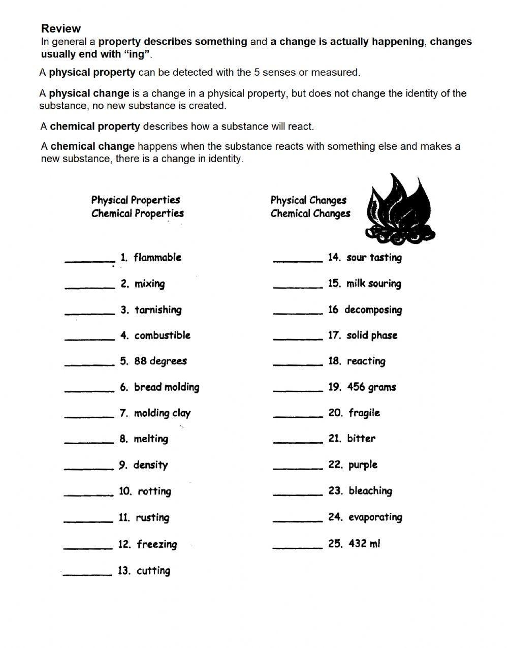 Physical And Chemical Changes Online Worksheet For 8 Worksheets Library Physical And Chemical Changes Online Worksheet For 8 Worksheets Library