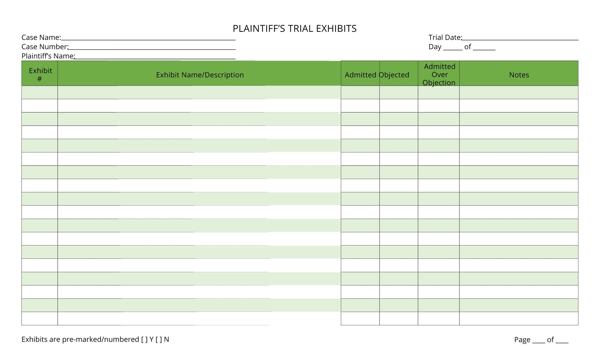 Plaintiff And Defendant Exhibit Lists For Trial Etsy Plaintiff And Defendant Exhibit Lists For Trial Etsy