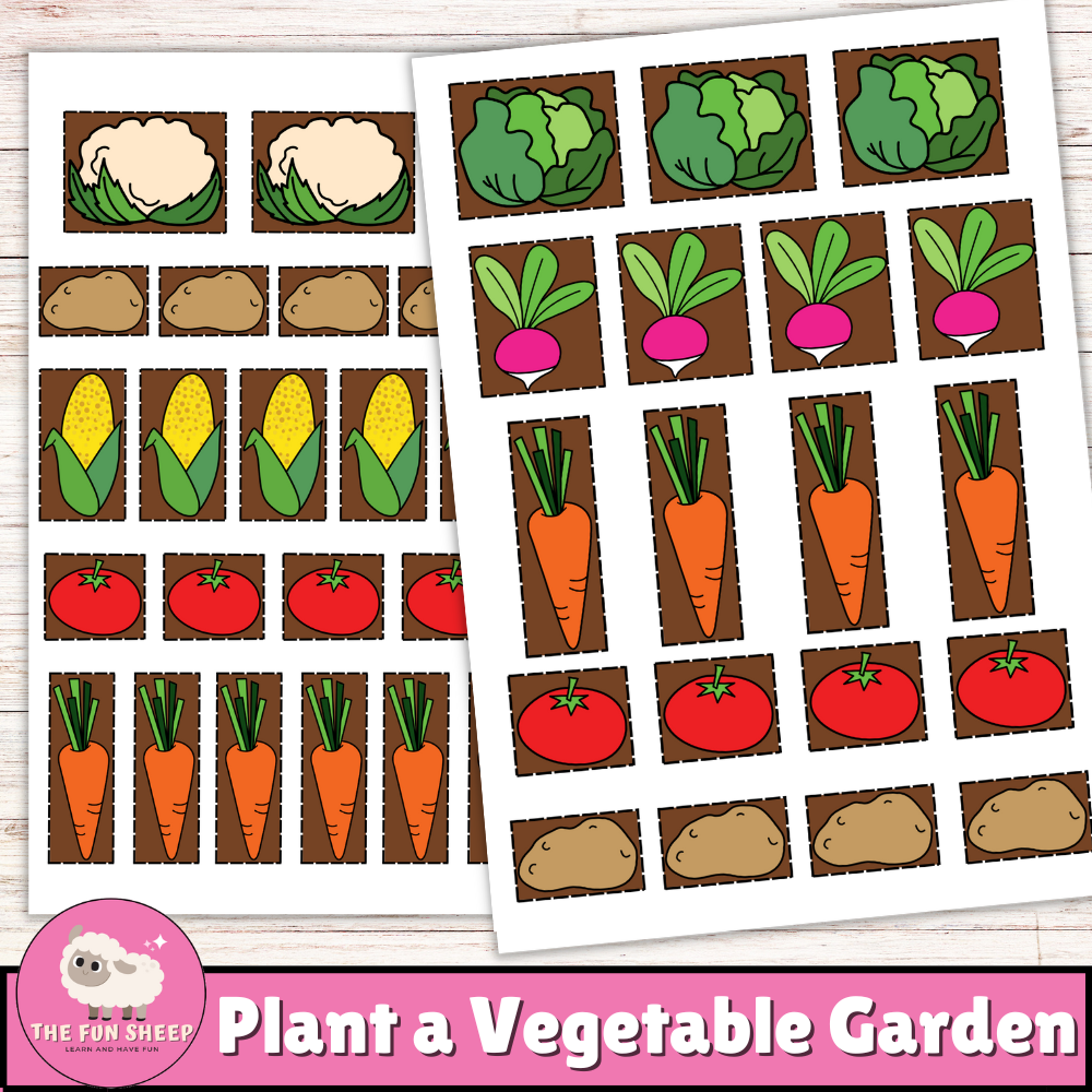 Plant A Vegetable Garden Make Your Own Garden Printable Cut And Paste Activity Made By Teachers