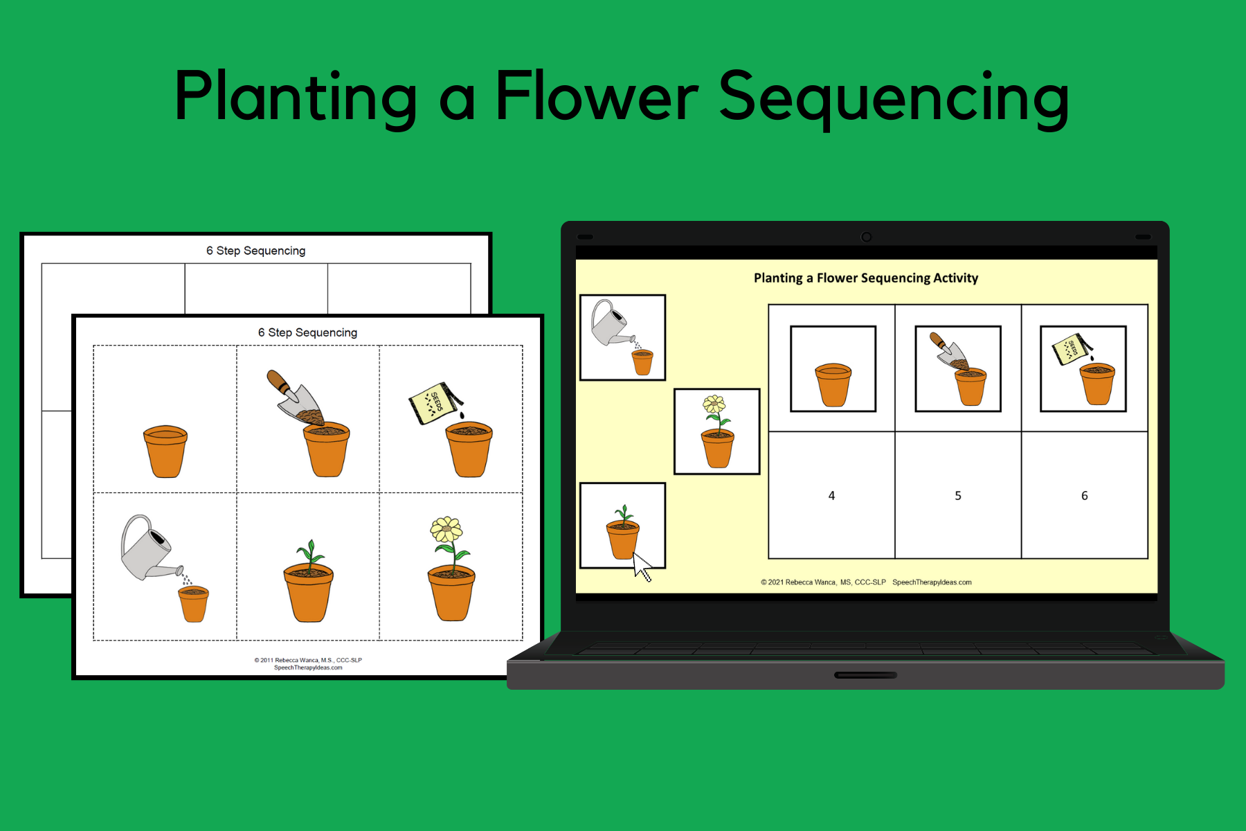 Planting A Flower Sequencing Activity Speech Therapy Ideas Planting A Flower Sequencing Activity Speech Therapy Ideas