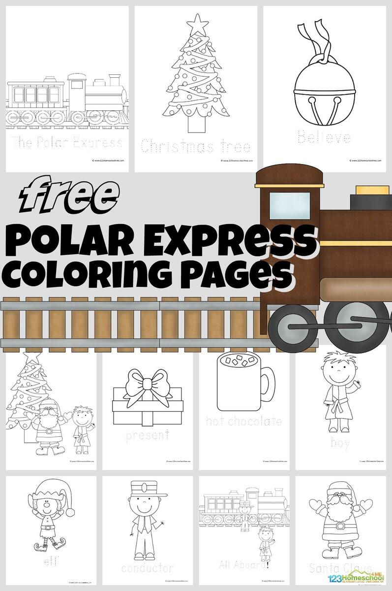 Polar Express Coloring Pages Polar Express Coloring Pages
