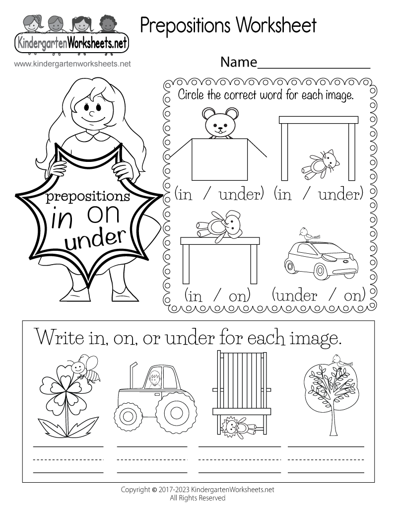 Prepositions Worksheet Free Printable Digital PDF Worksheets Library