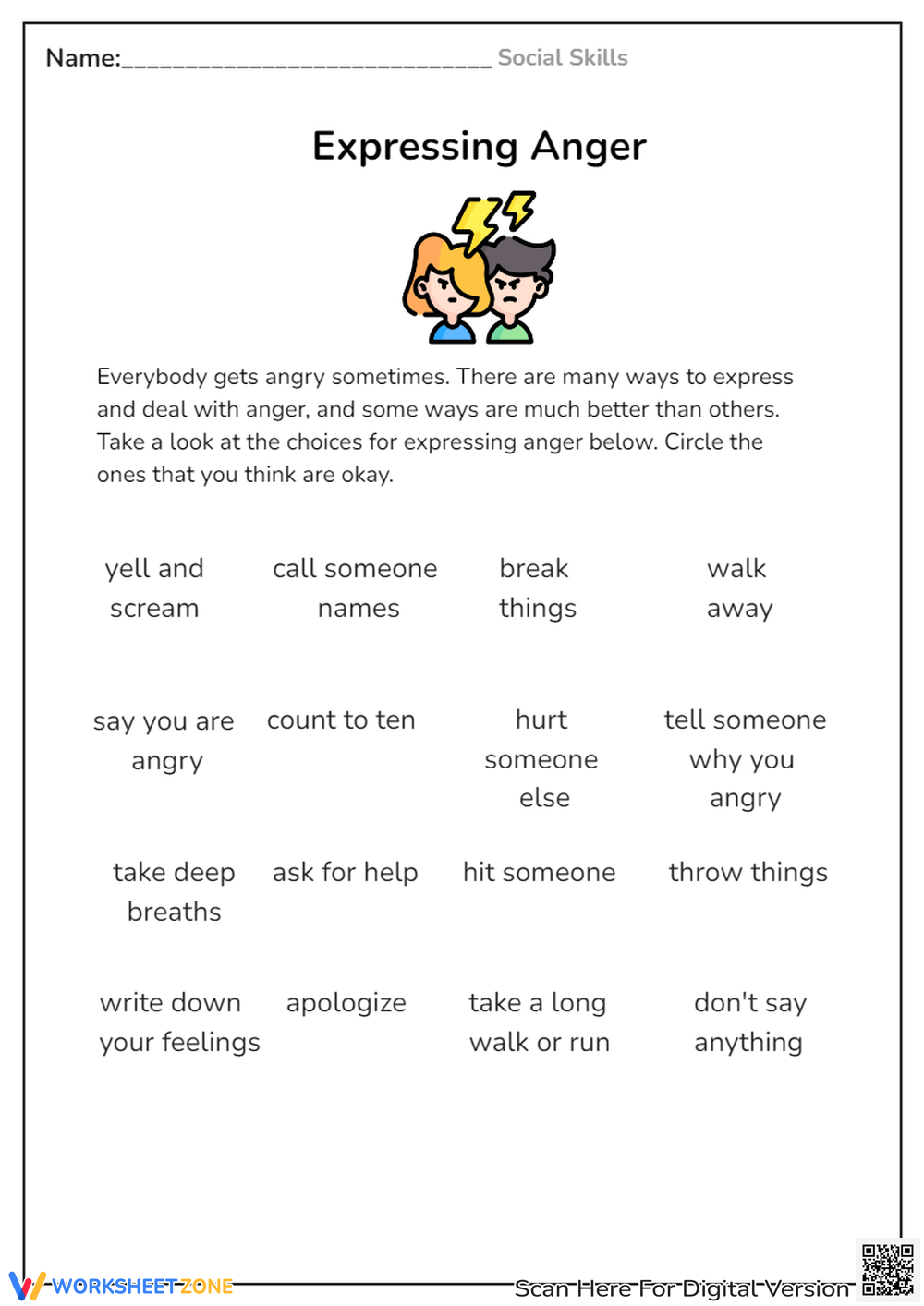 Printable 1st Grade Emotions Worksheets Download Feelings ACTIVITY Pack Printable