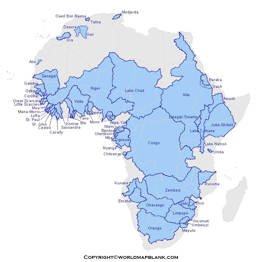 Free Africa Worksheets For Middle School Geography Printables