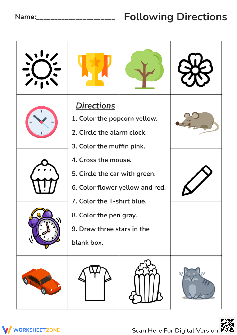 Following Directions Worksheets Superstar Worksheets