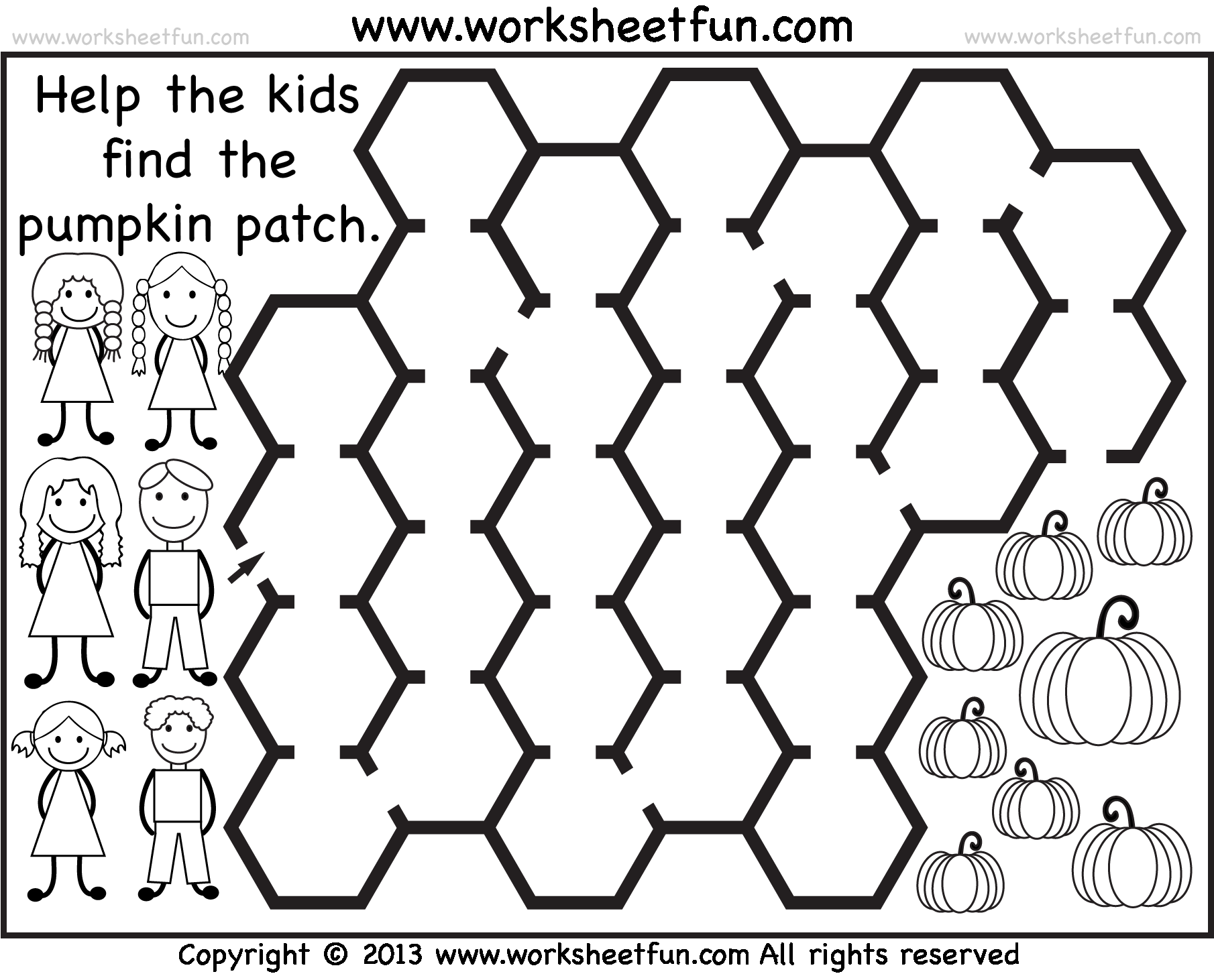 Pumpkin Patch Maze 2 Worksheets FREE Printable Worksheets Worksheetfun Pumpkin Patch Maze 2 Worksheets FREE Printable Worksheets Worksheetfun