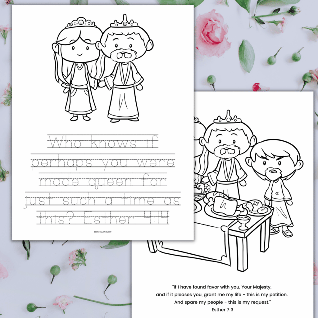 Queen Esther Coloring Page Free Printable Queen Esther Coloring Page Free Printable