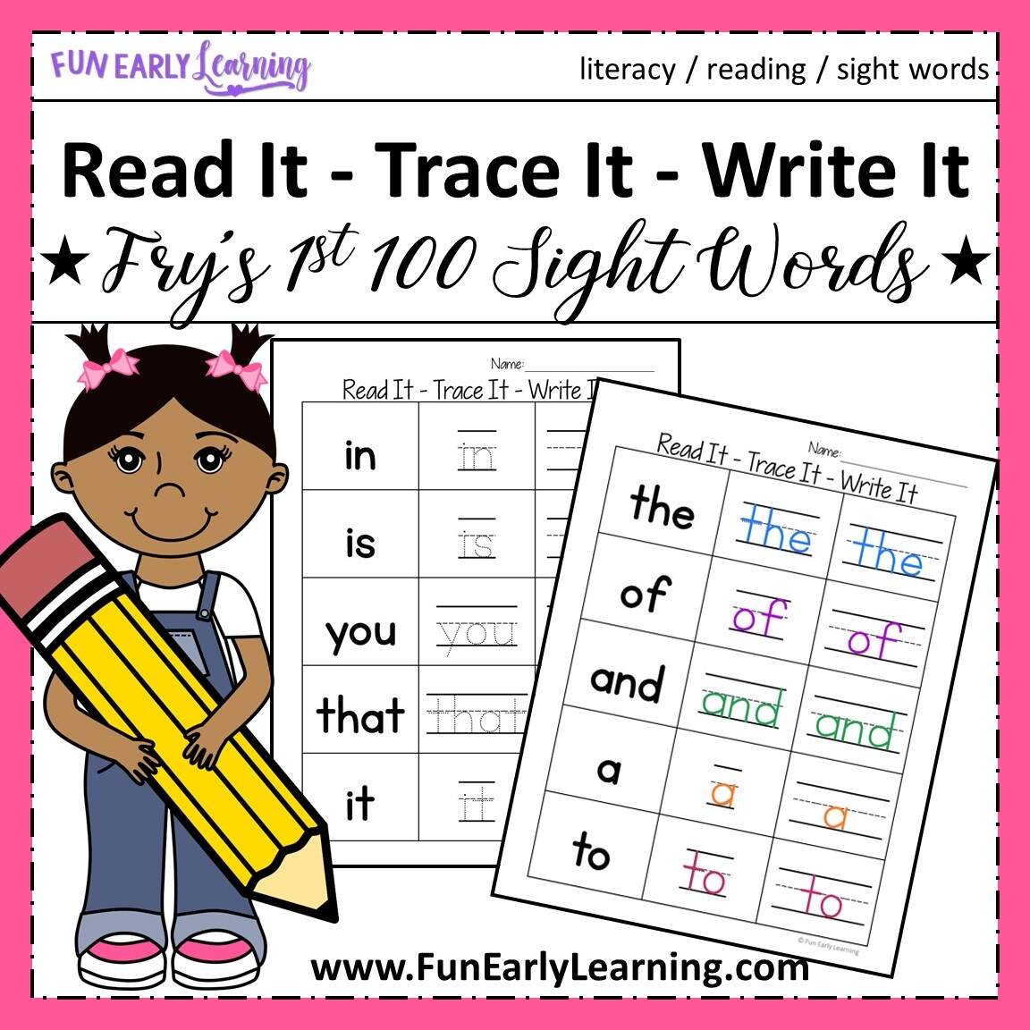 Free Printable Sight Word Worksheets