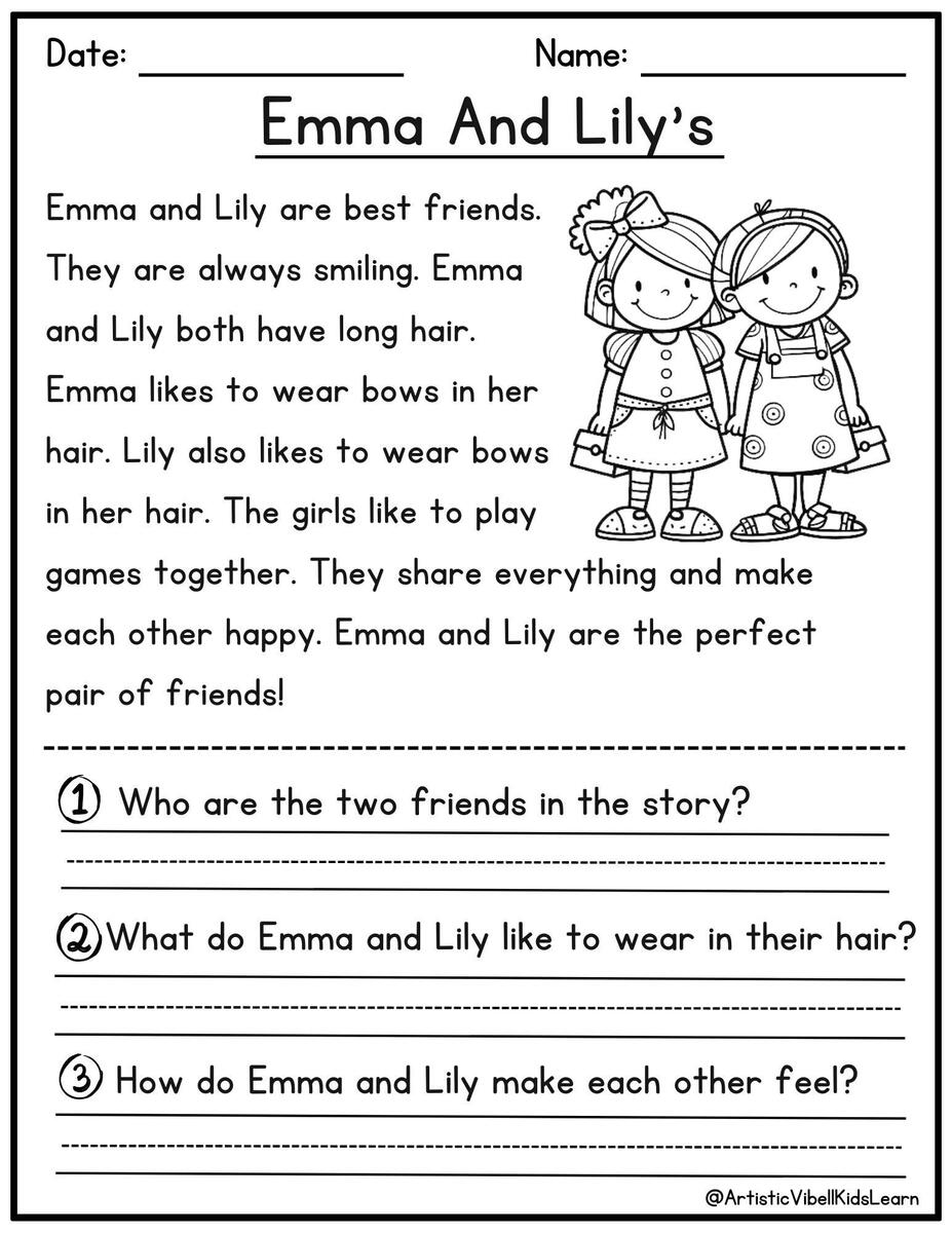Reading Comprehension Printable Kindergarten First Grade Worksheets Instant Download Fluency Worksheet English Learing Set 2 Etsy 50 Kindergarten 1st Grade Reading Comprehension Passages Worksheets Sentences Reading Worksheet Fluency Worksheet English Learing Set 1 Etsy