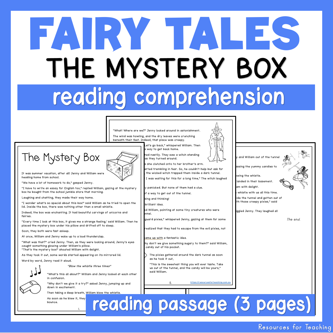 Reading Comprehension Worksheets Fairy Tale 2 Resources For Teaching Australia