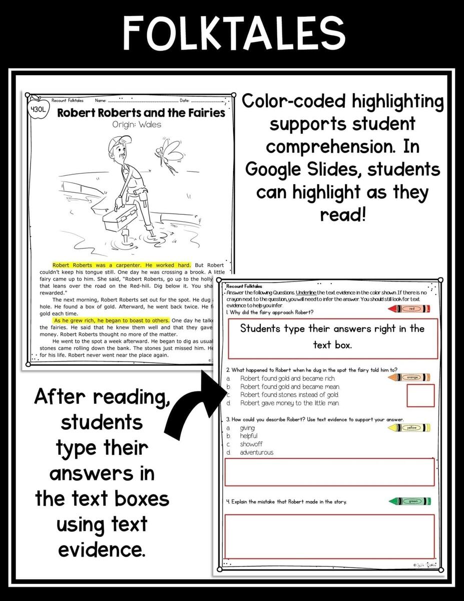 Book Fables Short Fairy Tale For Kid FREE Printable Fairy Tale Reading Comprehension Worksheets