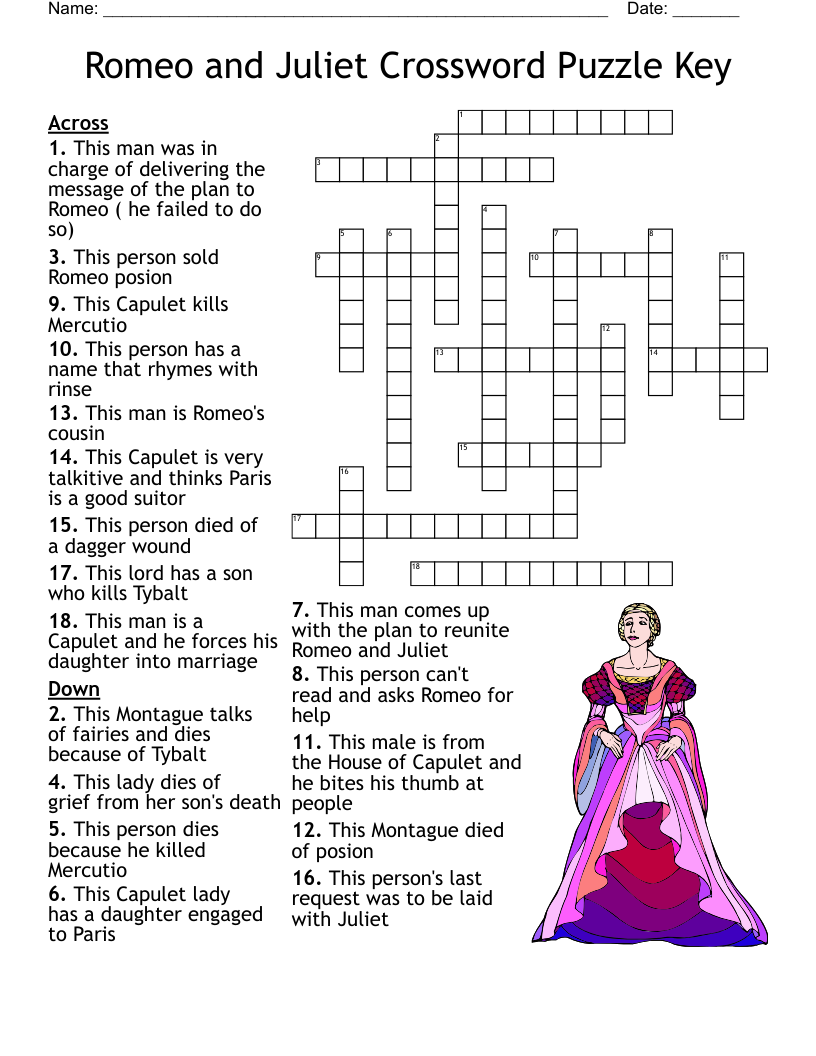 Romeo And Juliet Worksheet WordMint Romeo And Juliet Worksheet WordMint