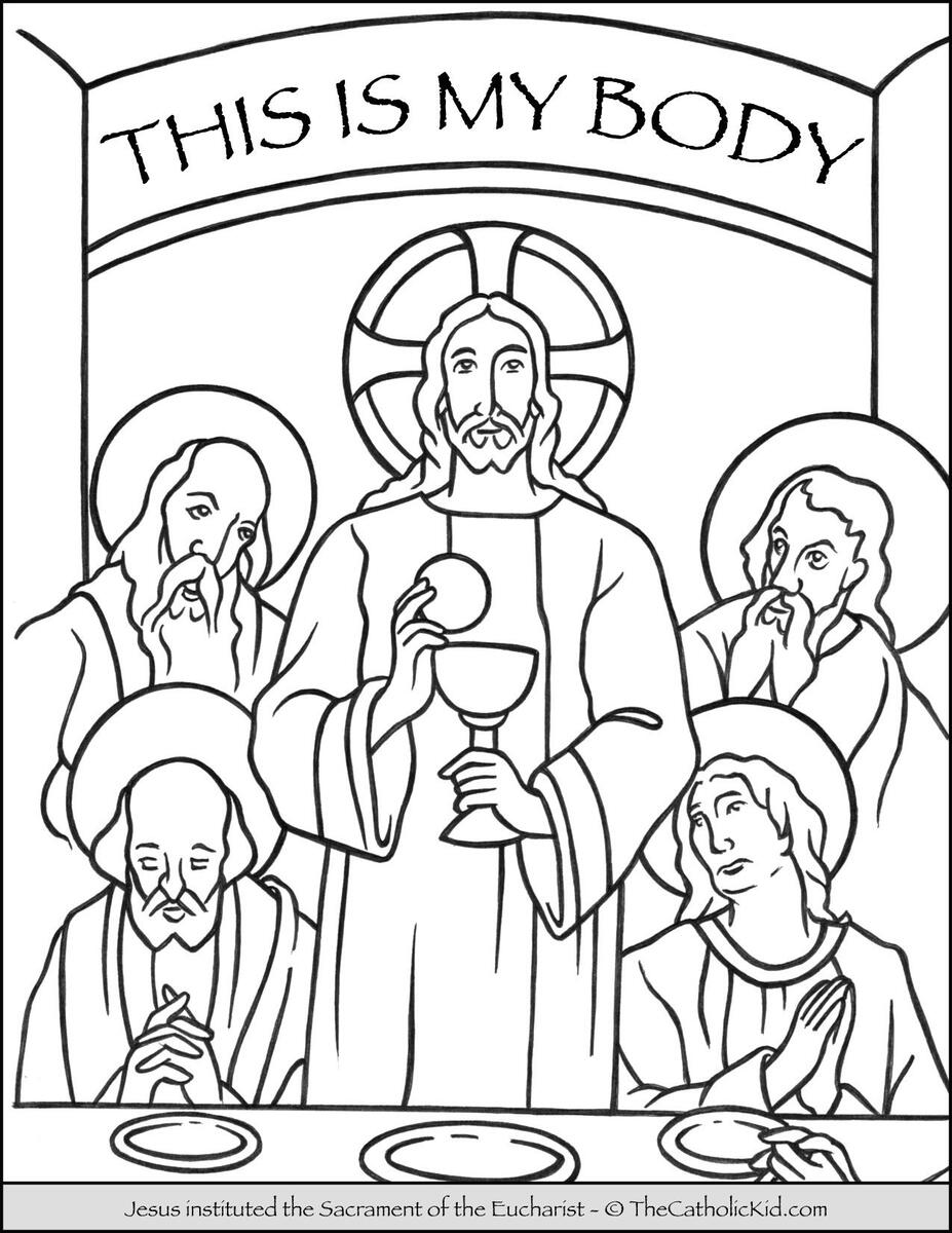 Sacrament Of The Eucharist Coloring Pages Download Pack TheCatholicKid Sacrament Of The Eucharist Coloring Pages Download Pack TheCatholicKid