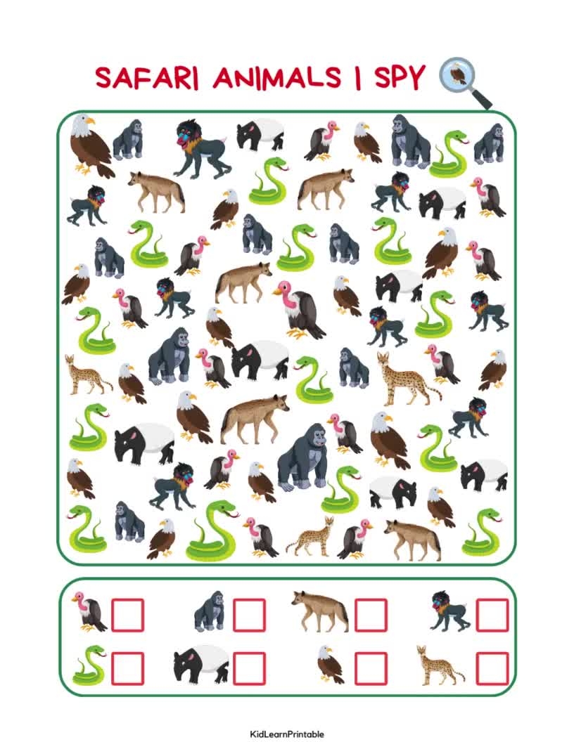 Tropical I Spy Game Exotic Searching And Counting Activity For Preschool Children With Cute Animals Funny Black And White Jungle Printable Worksheet Stock Vector Image Art Alamy