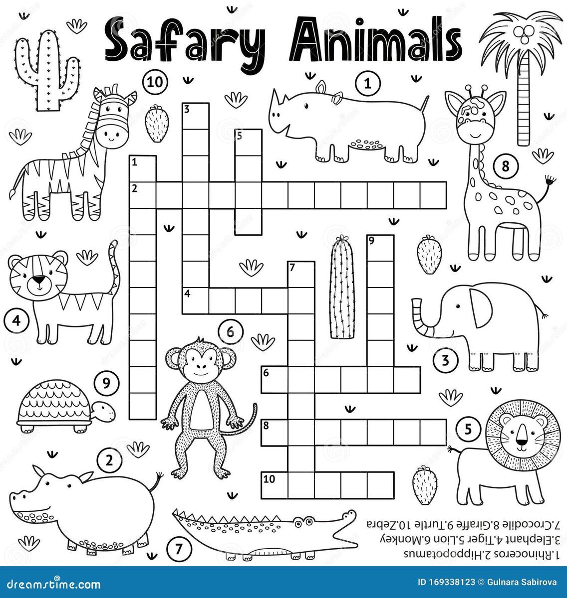 Safari Worksheet Stock Illustrations 1 832 Safari Worksheet Stock Illustrations Vectors Clipart Dreamstime