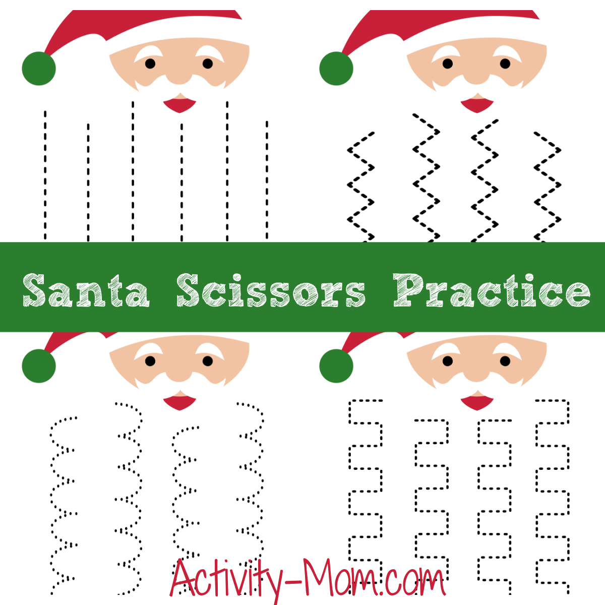 Santa Beard Cutting Practice Free Printable The Activity Mom Christmas Activities To Help Boost Scissor Skills For Children Super Busy Mum Northern Irish Blogger