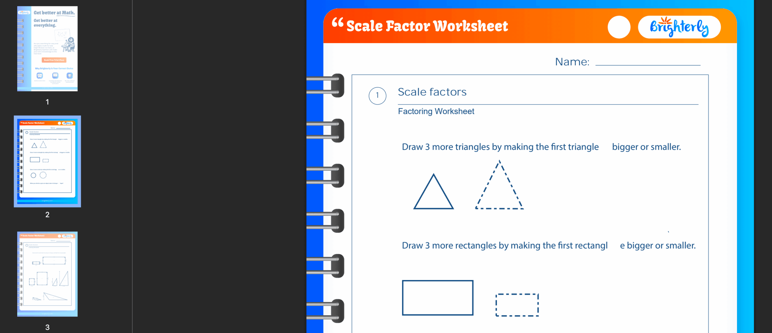 Scale Factor Worksheets Free Printable Similar Shapes Worksheet 8th Grade PDF Worksheets Cazoom Math