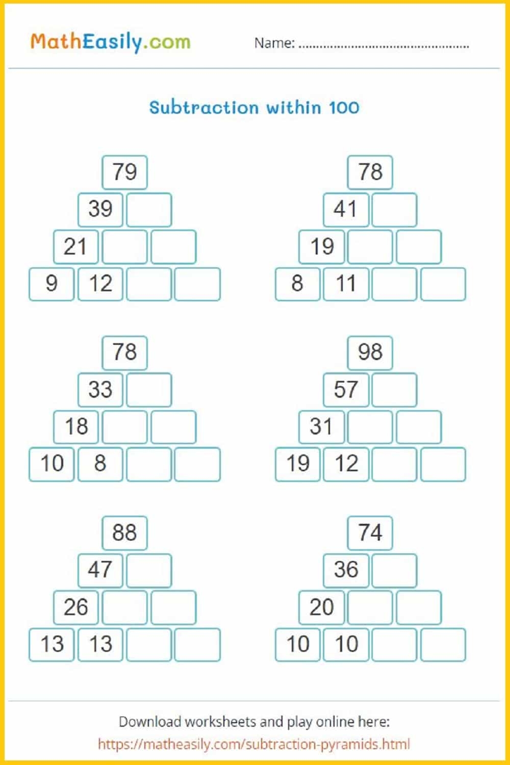 Free Printable 2nd Grade Math Worksheets Canva